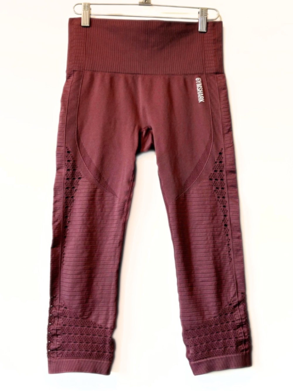 Gymshark Energy Seamless Crop Leggings Plum Size S